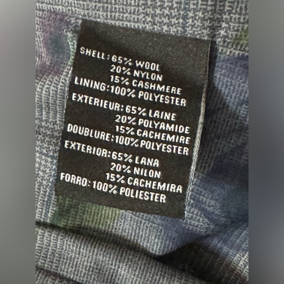 BCBG Maxazria Black Wool cashmere Trench Coat size 8 - Picture 9 of 9